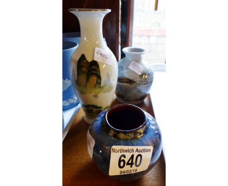 Two ceramic vases including a Highland stoneware example