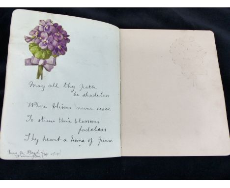 Vintage autograph album c1910
