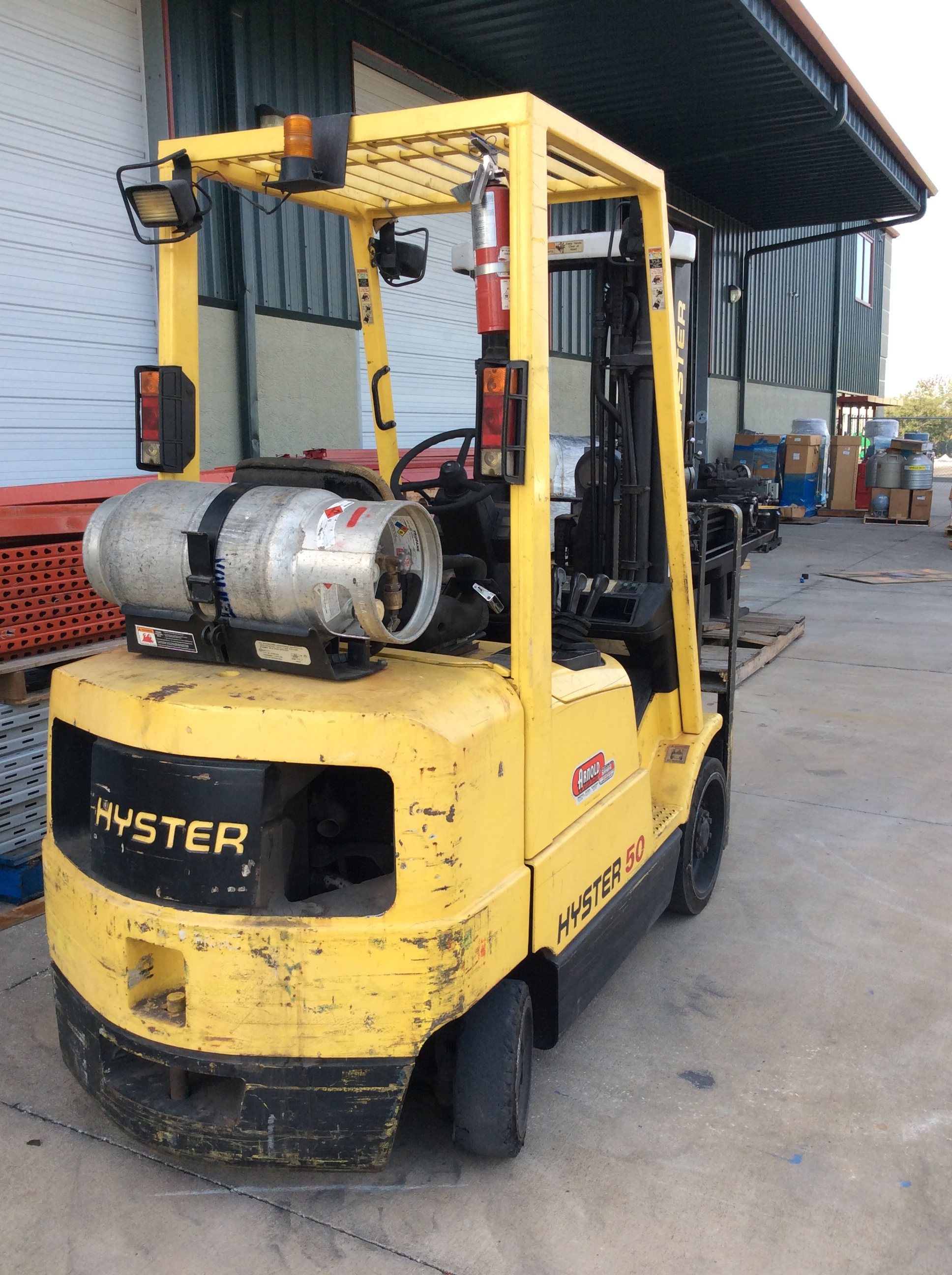 Hyster Forklift Model S50xm Truck Weight 8910 Solid Cushion Tires 5000lb Capacity At 171 Inc