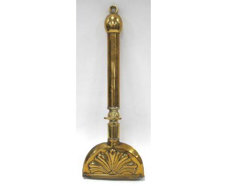 Brass Curry Comb by G. Deakin of Sheffield, 33.5cm long.