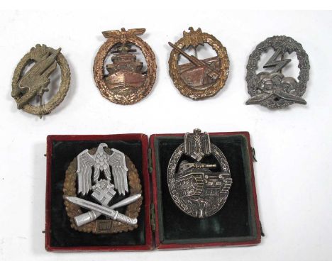 Collectables, reproduction German Combat Awards, including Luftwaffe Paratroops badge, Luftwaffe Ground Combat badge, Coastal