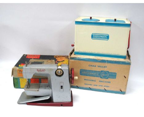 Vulcan Classic Child's Electric Sewing Machine, Chad Valley washing machine, both in original boxes (2).