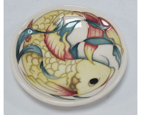 Moorcroft Gold Member 20204-2025 Colours of China Coaster 780/4 Designer Vicky Lovatt 12cm diameter.
