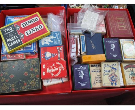 Playing Cards, including Crime Club, Sheffield Symphonies, Main Line, Snap, Rush Hour, Dartex, Peter Pan, Famous Five, etc:- 