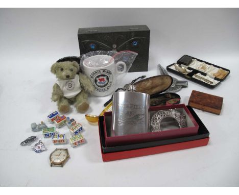 Kienzle Wrist Watch Head - ladies wrist watch, burr wood novelty box, Wade mini trains, Morris Minor memorabilia, silver spoo