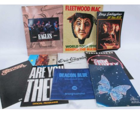 Music Tour Programmes - Fleetwood Mac, Thunder, Santana, Rory Gallagher, Thin Lizzy, Eric Clapton, Eagles, 10cc, Deacon Blue,