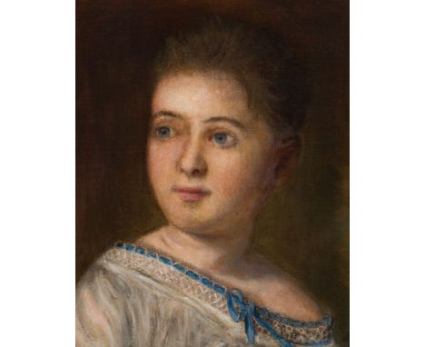 Johann Baptist ReiterPortrait of a child1860soil on canvas; framed31,5 x 25,5 cmsigned on the right bottom edge in the centre
