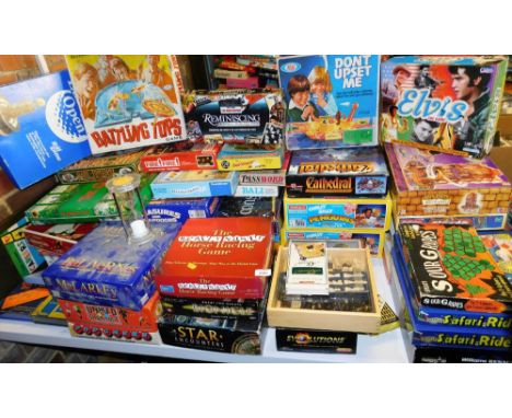 Various board games, The Really Nasty Horse Racing Game, Don't Upset Me, Elvis The Game, Sour Grapes, Battling Tops, United C