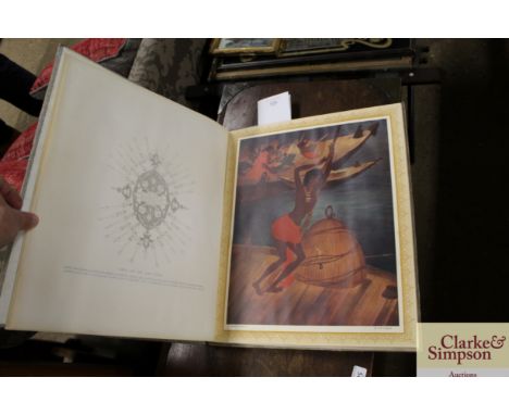 A bound folio of portrait prints by A.R. Chughtai