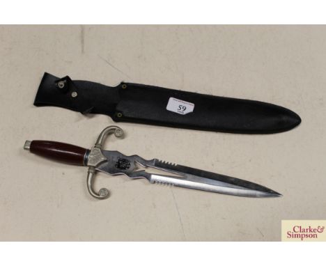 A modern sheath knife in scabbard