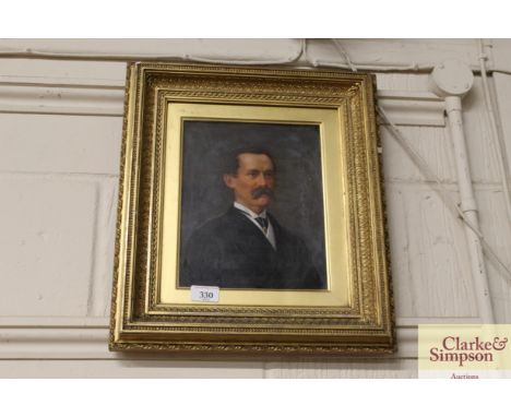 Late 19th Century school, portrait study of a gentleman 