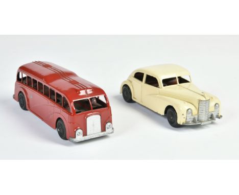 Mettoy, 810 Jowett Saloon Car + Bus, England, 16-18 cm, UW ok, min. LM