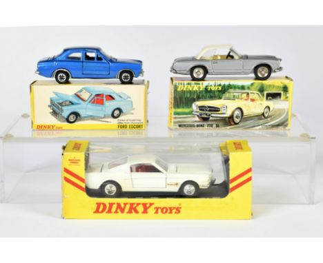 Dinky Toys, 516 Mercedes 230 SL, 161 Ford Mustang + 168 Ford Escort, 1:43, Okt, Z 1/1-