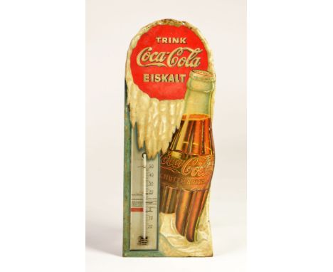 Coca Cola Thermometer, um 1930, 48 x 19 cm, LM, Z 3