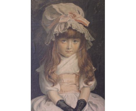 SIR JOHN EVERETT MILLAIS (1829-1896). 'Cherry Ripe', signed in pen and ink lower right, coloured lithograph on paper laid on 