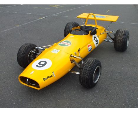 A JOMORO CHILDS RACING CAR, circa 1971, a 2/3 scale ready to race model of a Formula 1 car, hand built using a mild steel, se