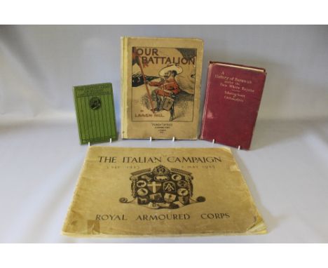 A SELECTION OF MILITARY RELATED VINTAGE / ANTIQUARIAN BOOKS, Royal Armored Corps The Italian Campaign 3 Sept 1943 - 2 May 194