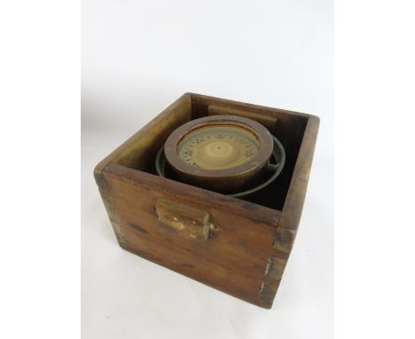 Sestrel Compass No. 8966 in gimbal case, D13.5cm   Condition Report   Click here for further images, condition, auction times