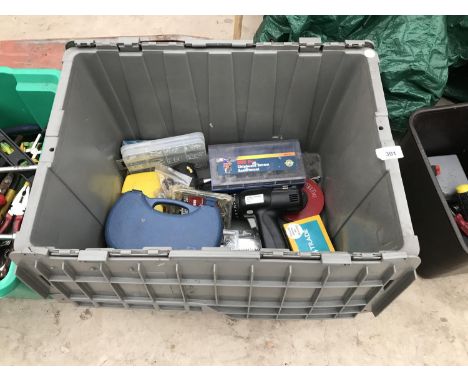A BOX OF VARIOUS TOOLS 