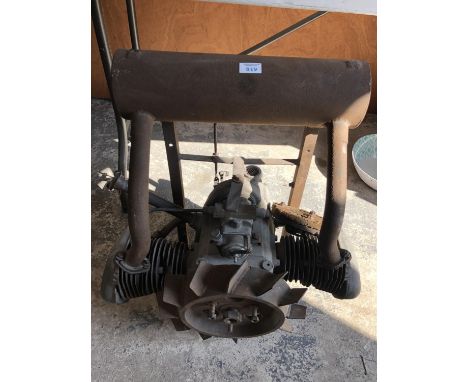 A VINTAGE DOUGLAS MOTORBIKE ENGINE 