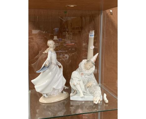 TWO LLADRO FIGURES - A/F 