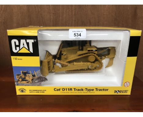 A NORSCOT MODEL CAT D11R BULLDOZER 1-50 SCALE, REF NO 55131 BOXED AND IN MINT CONDITION 