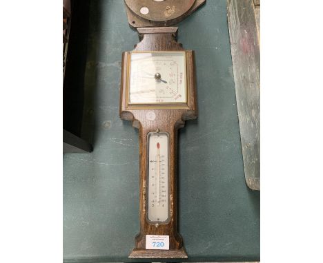 AN OAK BAROMETER 