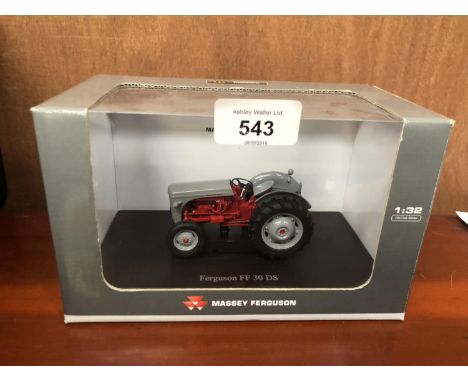 A UNIVERSAL HOBBIES MODEL MASSEY FERGUSON FF30 DS 1-32 SCALE ITEM NO 4190 BOXED AND IN MINT CONDITION 