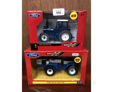 TWO BRITAINS MODELS, A FORD TW-20 AND A FORD FW-30 MODLE,BOTH 1-32 SCALE BOXED AND IN MINT CONDITION 