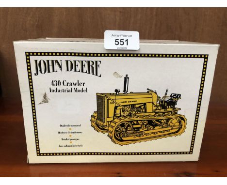 AN ERTL MODEL JOHN DEERE INDUSTRIAL CRAWLER 1-16 SCALE BOXED AND IN MINT CONDITION 