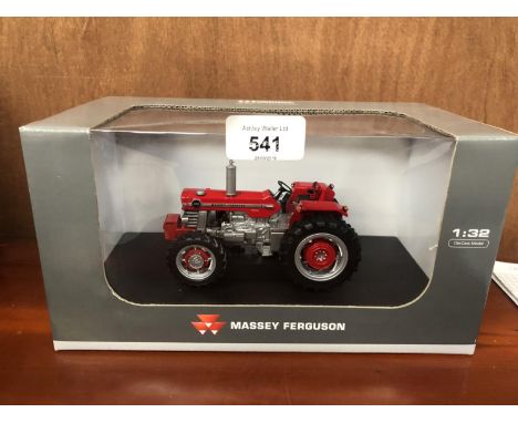 A UNIVERSAL HOBBIES MODEL MASSEY FERGUSON 1080 4WD EUROPEAN 1-32 SCALE ITEM NO 4169 BOXED AND IN MINT CONDITION 