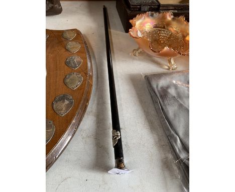 A VINTAGE ARMY SWAGGER STICK 