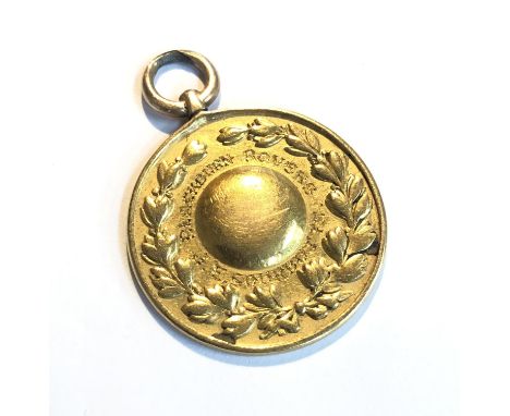 AN 1883/4 F.A. CUP FINAL WINNER'S MEDAL. THIS MEDAL IS TESTED TO 22 CARAT GOLD AND WAS AWARDED TO JOE SOWERBUTTS (FORWARD) OF