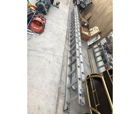 A 36 RUNG TWO SECTION ALLOY LADDER 