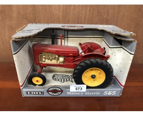 AN ERTL MASSEY HARRIS 555 SPECIAL , REF NO 1105, 1-16 SCALE, BOXED MODEL AND IN MINT CONDITION 