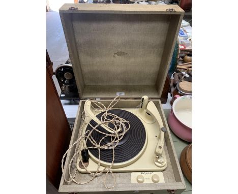 A 'PORTOGRAM' VINTAGE RECORD PLAYER 