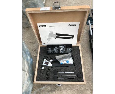 A MASTERFIX BLIND RIVETER - MODEL MFX 306 AS NEW WITH CASE AND INSTRUCTION MANUAL - SOLD IN WORKING ORDER 