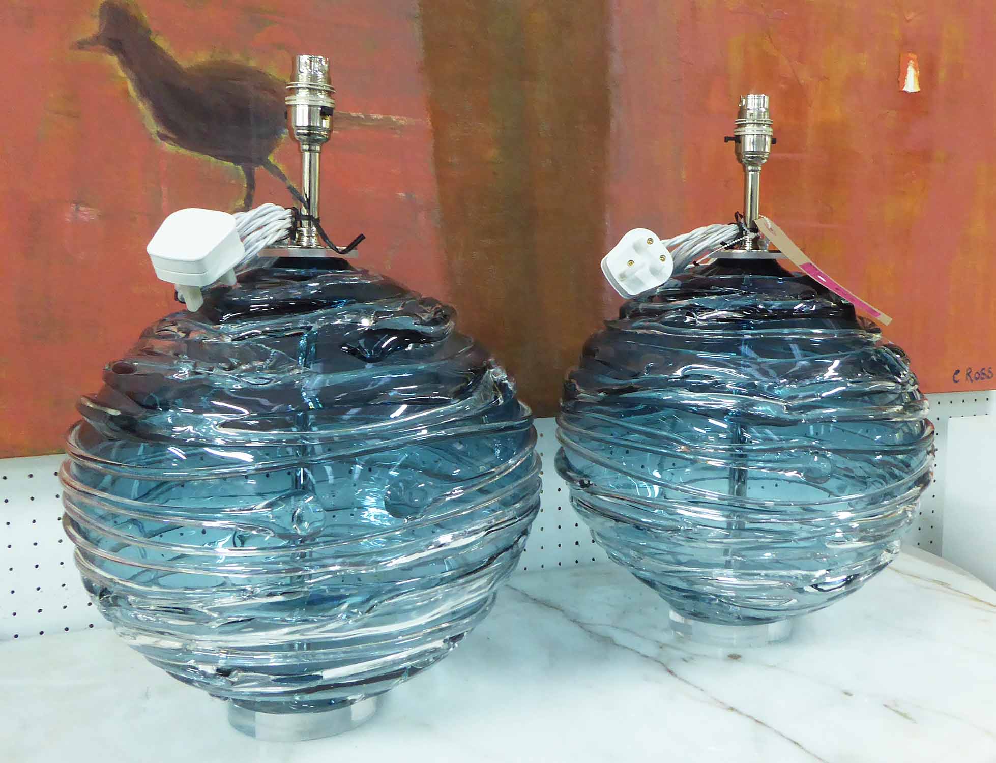 WILLIAM YEOWARD NERYS TABLE LAMPS, a Nerys Table Lamp Turquoise | William