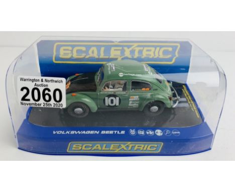 Scalextric C3361 VW Beetle Peking - Paris - Boxed. P&amp;P Group 1 (£14+VAT for the first lot and £1+VAT for subsequent lots)