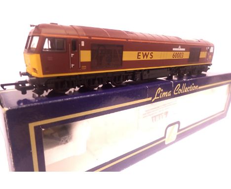 Lima Class 60 Diesel, 60003 Freight Transport Association, EWS, missing one buffer. P&amp;P Group 1 (£14+VAT for the first lo