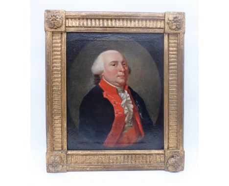Schröder, Johann Heinrich (1757 Meiningen - 1812 ebda.), in der Art von, Gemälde Öl/Lw.,doubliert, rest., 18.Jh., Portrait vo
