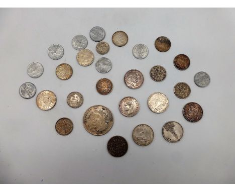 Konvolut Münzen, Kaiserreich / Deutsches Reich, u.a. 2 Mark Hamburg 1876, Bayern 2 Mark1907, Preussen 2x 2 Mark 1901, Baden 2
