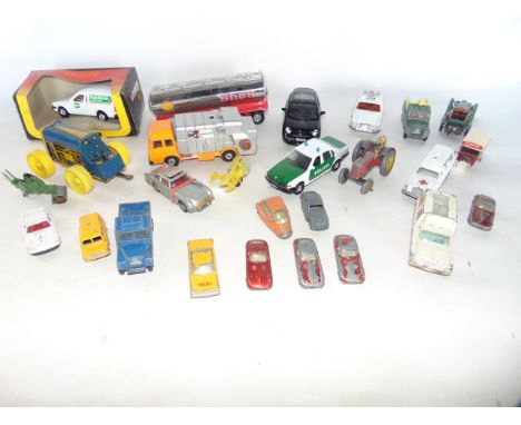 A small collection of various Dinky, Corgi and Matchbox die cast vehicles 