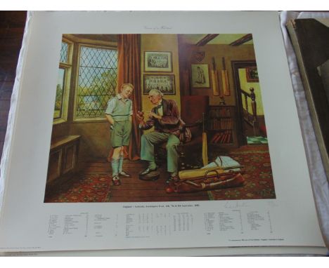 A pair of limited edition coloured prints after A L Grace, both showing a young boy receiving instruction in the finer points