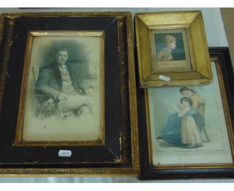 A small 18th century watercolour caricature portrait of a gentleman in a turban, signed bottom right Jas Richardson Fecit, in