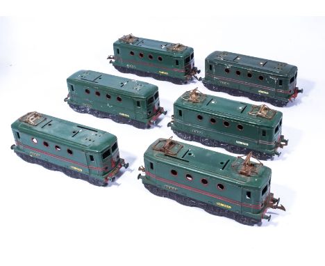 Six Hornby SNCF electric locomotive  BB 8051 shells