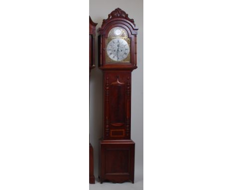 William Lauder Pather - an early 19th century mahogany longcase clock, the arched brass 12" dial signed to arch disc, with do