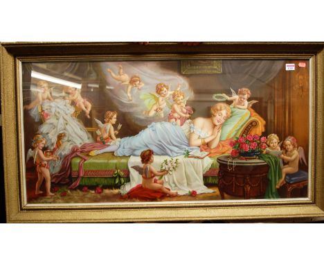 After Lindberg Heilige - Schutzengel, Guardian Angels, lithograph, 50 x 100cm