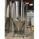 2019 EBR 60 BBL Fermenter, 3-Zone Glycol Jacketed, Steep Cone Bottom, Approx Dims: | Rig Fee $1650