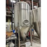 30 BBL Fermenter, 3-Zone Glycol Jacketed, Steep Cone Bottom, Approx Dims: 5ft-2in O | Rig Fee $1450